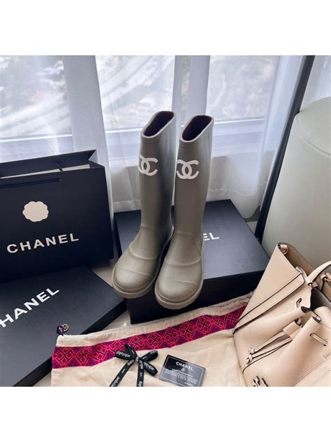 резиновые сапоги chanel